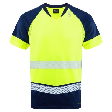 Leo Workwear T16-Y/NP-LEO FORDA Leo EcoViz Performance+ Dual Colour T-Shirt